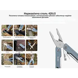 Мультитул NexTool Mini Sailor Pliers S11 чорний - мініатюра 6