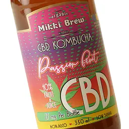 Напій слабогазований Mikki Brew CBD Kombucha Passion Fruit 0.35 л - мініатюра 5