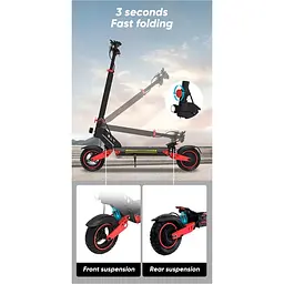 Електросамокат KEPOW D2 Black [143782] - мініатюра 5