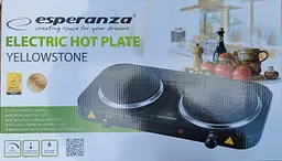 Плита двоконфоркова електрична кухонна Esperanza EKH 007 K настільна переносна електроплита - мініатюра 3