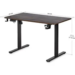 Стіл Mealux PowerDesk Lite Antique з електрорегулюванням висоти (EVO-201 Lite Antique/B) - мініатюра 3