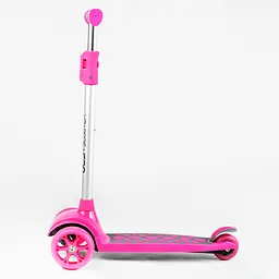 Самокат Best Scooter 30х11.5х63-80 см Рожево-сірий 000231313 - мініатюра 3