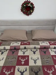 Комплект постільної білизни Ecotton полуторний 29345-2 Оленi на червоному (24289) - мініатюра 7