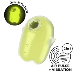 Стимулятор Satisfyer Glowing Ghost Вакуумний