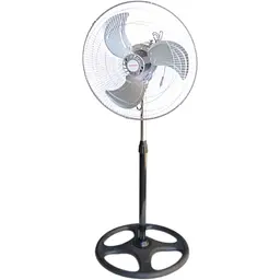 Вентилятор підлоговий Voltronic KT1803 R18 метал поворот 120° 3 режими 220V White ціна за ящик (3 шт.) Box