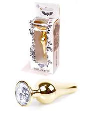 Анальна пробка Jawellery Gold BUTT PLUG Clear Boss Series 64-00066 101641