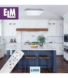 Світильник стельовий з пультом ДУ ELM Mario 36W 3000-6500К IP20 (26-0107) - мініатюра 5
