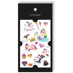 Тату набір Єдинорожкиз блискітками WS-E-044 (5805800012506) shop (5805800012506) - мініатюра 3