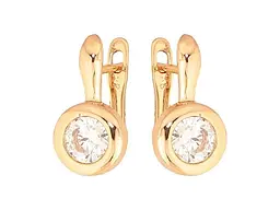Сережки Xuping англійська застібка Позолота 18K "Кристали" арт.307124