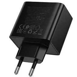 МЗП Borofone BAS16A Erudite PD45W+QC3.0 (1USB-A/1C) Black - мініатюра 6