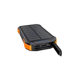 Батарея універсальна Choetech 10000mAh, 5V/2.1A, solar panel, Qi-5W, Black-Orange (B659-OR) - мініатюра 2