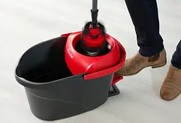 Набір для прибирання Vileda Ultramax XL Turbo – плоска швабра, телескопічна ручка, система зливу у відрі 163427 - мініатюра 6