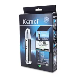 Тример для носа та вух Kemei KM-6630 4-в-1 від мережі 220 вольт - мініатюра 3