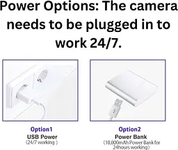 Прихована Wi-Fi камера HiKam Small 2K у тонкому корпусі з нічним баченням, керуванням застосунками, тільки відео - мініатюра 3