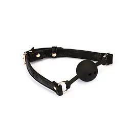 BDSM кляп Liebe Seele Boudoir Amor Ball Gag чорний - мініатюра 3