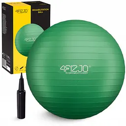 М'яч для фітнесу (фітбол) 4FIZJO 65 см Anti-Burst Green (P-5907739316332)