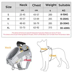Нагрудна шлея для собак Reflective safety chest harness for pet dogs, M Рожевий - мініатюра 7