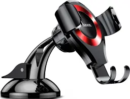 Автомобільний тримач холдер Baseus Osculum Type Gravity Car Mount SUYL-XP09 Black-Red - мініатюра 2