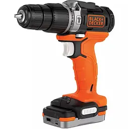 Акумуляторний дриль-шурупокрут Black+Decker з АКБ та ЗП BDCHD12S1