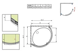Душова кабіна Radaway Premium Plus B 90x90x190 скло графіт 30473-01-05N - мініатюра 4