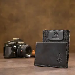 Шкіряна обкладинка для пенсійного посвідчення Grande Pelle 11506 чорний - мініатюра 9