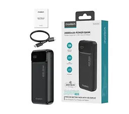 УМБ Choetech Power bank B729 20000 mAh 22.5 W Black (B729-BK) - мініатюра 3
