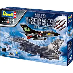 Збірна модель Revell набір літаків Tornado та F-16 NATO Tiger масштаб 1:72, 231 деталь (RVL-05671)