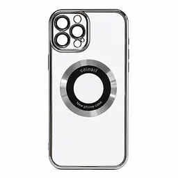 Магнітний чохол XON PhoneCase Magnetic для iPhone 12 Pro (PCMC1112300G 8123) Сірий/Прозорий
