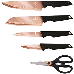 Набір ножів із 5 предметів Berlinger Haus Black Rose Collection (BH-2652)