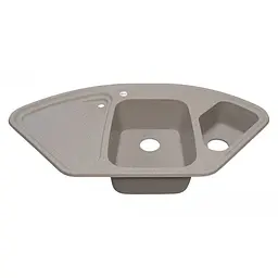 Кухонна мийка Adamant CONSENSUS Terra1045x575x190 мм, кутова з крилом 104,5 см