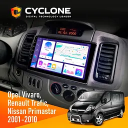 Штатна магнітола Opel Vivaro 2001-2010 Cyclone C9-011 4x64, DSP Cyclone (НФ-00009823) - мініатюра 2