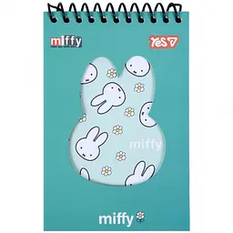 Блокнот Yes Miffy Flowers 100x150 мм з фігурною висічкою 60 аркушів клітинка (152249)