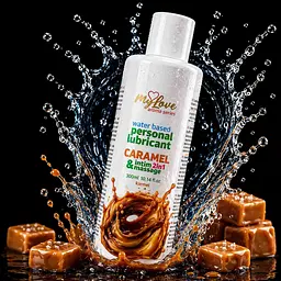 Лубрикант MyLove Aroma Series IntimMassage 2in1 Caramel, 300 мл - мініатюра 2