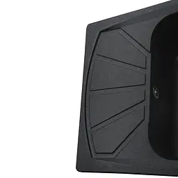 Гранітна мийка Globus Lux Tana графіт 650x500 мм А0001, Графит - мініатюра 5
