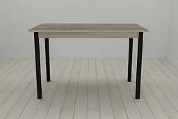 Стіл кухонний Ferrum-decor Маріо 75x120x70 Чорний ДСП Сонома Трюфель 16мм (FRD-106331) - мініатюра 2