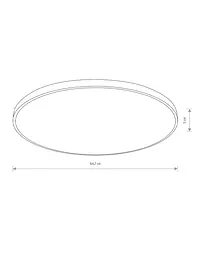 Світильник стельовий Nowodvorski 10982 Agnes Round LED Pro 1x64W 4000K 6200Lm IP44 білий - мініатюра 6
