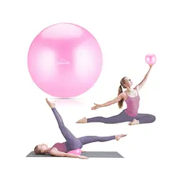 Фітбол Queenfit 23см рожевий - мініатюра 2