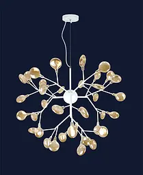 Люстра стельова LED Levistella 918LP262-36 WH+BR, 36W, білий/бронзовий, сучасний стиль - мініатюра 2