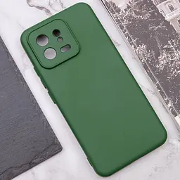 Чохол TPU GETMAN Liquid Silk Full Camera для Xiaomi 13 Pro Зелений / Dark green - мініатюра 5
