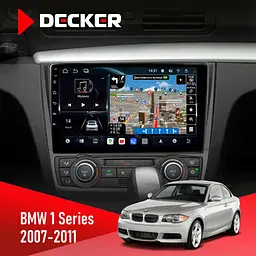Штатна магнітола BMW 1 Series 2007-2011 Climate Decker D9-011 4x64, DSP, 4G, 360 Decker (НФ-00005447)