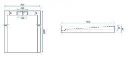 Душовий піддон Rea Grand white 90x120 REA-K4591, Білий - мініатюра 12