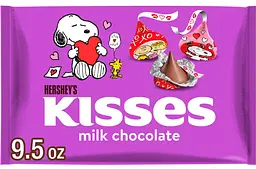 Шоколадні цукерки Hershey's Kisses Valentine's Day Milk Chocolate Snoopy and Friends 269г