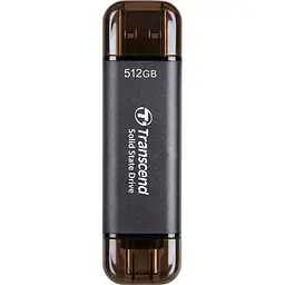 Зовнішній SSD накопичувач Transcend ESD310C 512GB Black (TS512GESD310C) [131750]