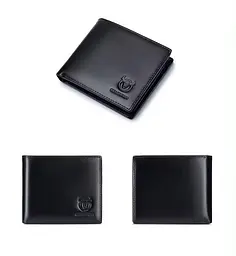 Чоловічий шкіряний гаманець BULL 12х10х1.5 см acs0029245 - мініатюра 2
