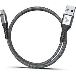 Дата кабель USB 2.0 AM to Micro 5P 1.0m Flex Gray Pixus (4897058531145) - мініатюра 2