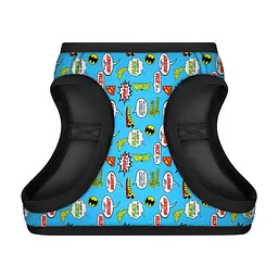 Шлея для собак WAUDOG Clothes з QR паспортом "Ліга Справедливості в блакитному" S2 (1012-4002) - мініатюра 2