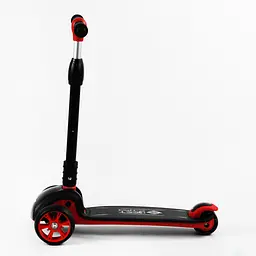 Самокат Best Scooter 24х58х67-77 см Чорно-червоний 000231612 - мініатюра 3
