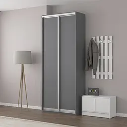 Шафа-купе Idea серія 9 90 x 60 x 210 см Антрацит