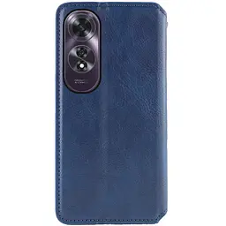 Шкіряний чохол-книжка GETMAN Cubic (PU) для Oppo A60 4G Синій - мініатюра 4
