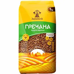 Набір: крупа гречана Зерновита 1 кг + крупа пшенична Козуб продукт швидкорозварювана 500 г  - мініатюра 2